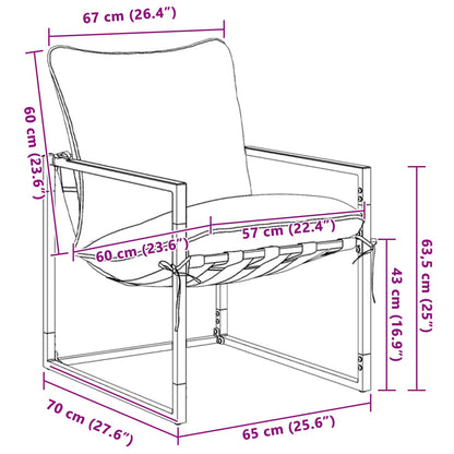 Set Divano da Giardino 3 pcs Nero e antracite Acciaio | homemem39