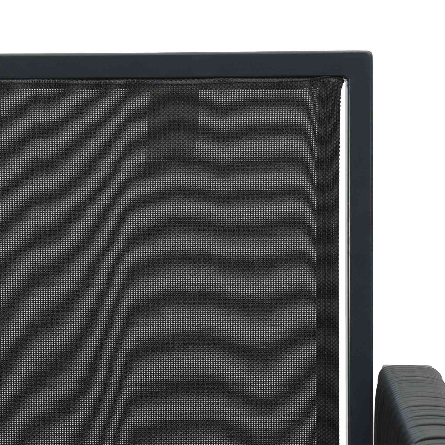 Sedie da giardino 6 pcs Nero e Grigio scuro polyrattan | homemem39