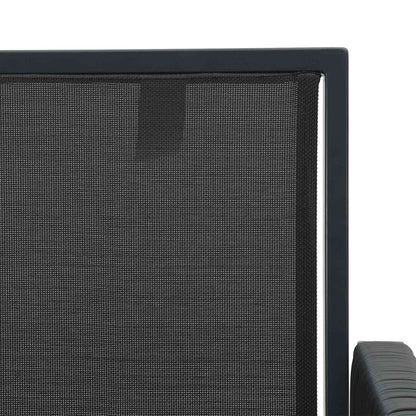 Sedie da giardino 6 pcs Nero e Grigio scuro polyrattan | homemem39