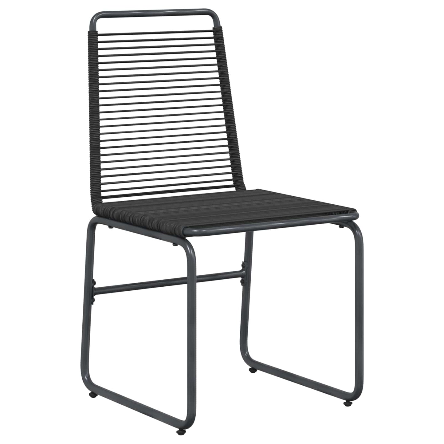 Sedie da giardino 2 pcs Nero 48 x 55 x 89,5 cm Rattan | homemem39