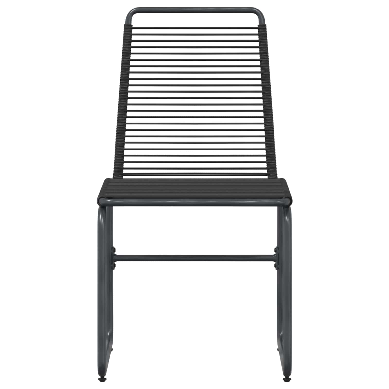 Sedie da giardino 2 pcs Nero 48 x 55 x 89,5 cm Rattan | homemem39