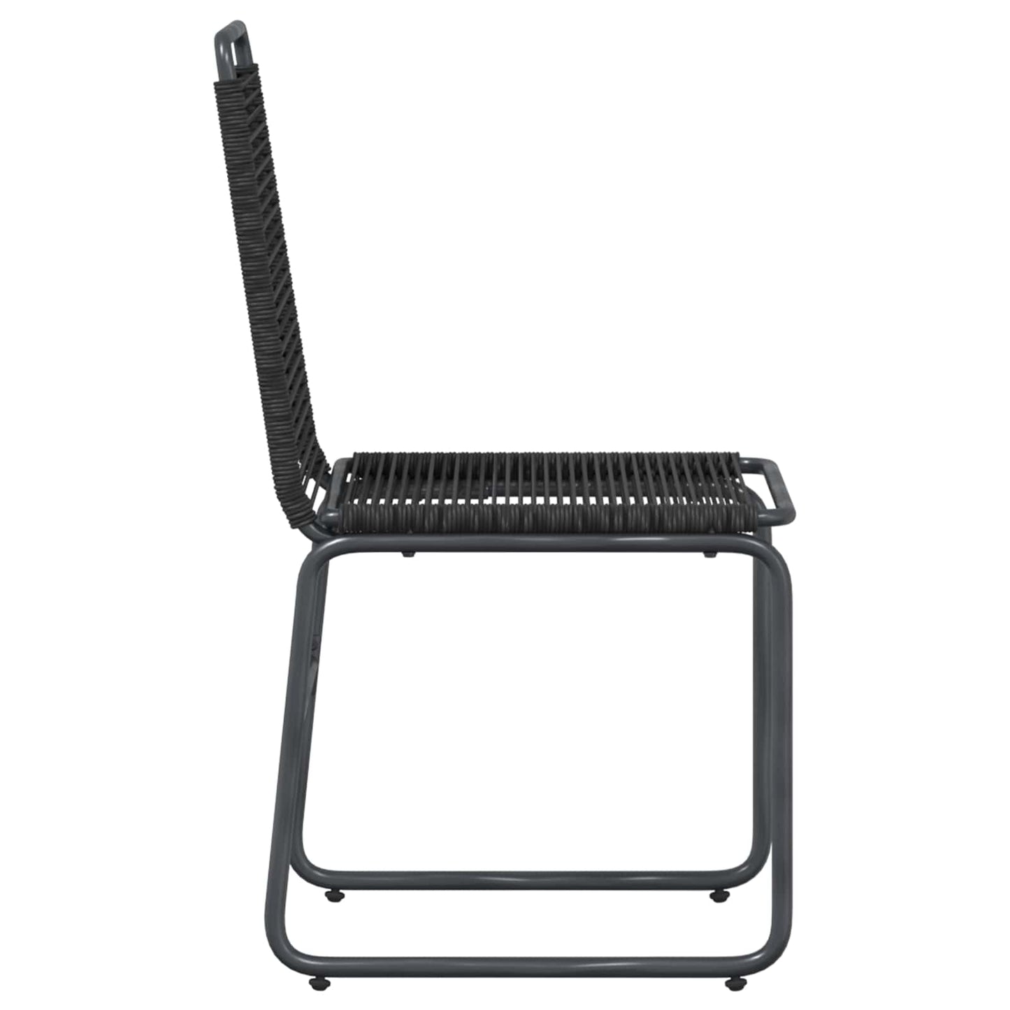 Sedie da giardino 2 pcs Nero 48 x 55 x 89,5 cm Rattan | homemem39