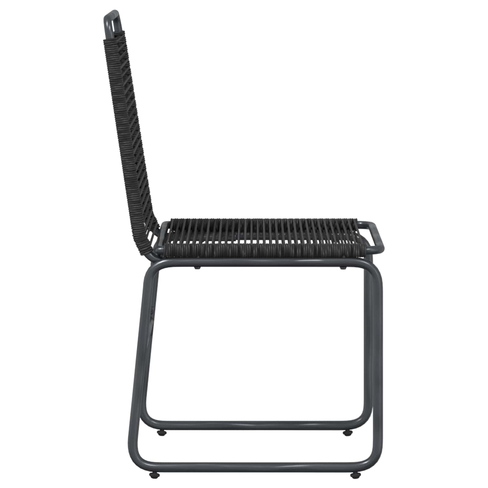 Sedie da giardino 2 pcs Nero 48 x 55 x 89,5 cm Rattan | homemem39