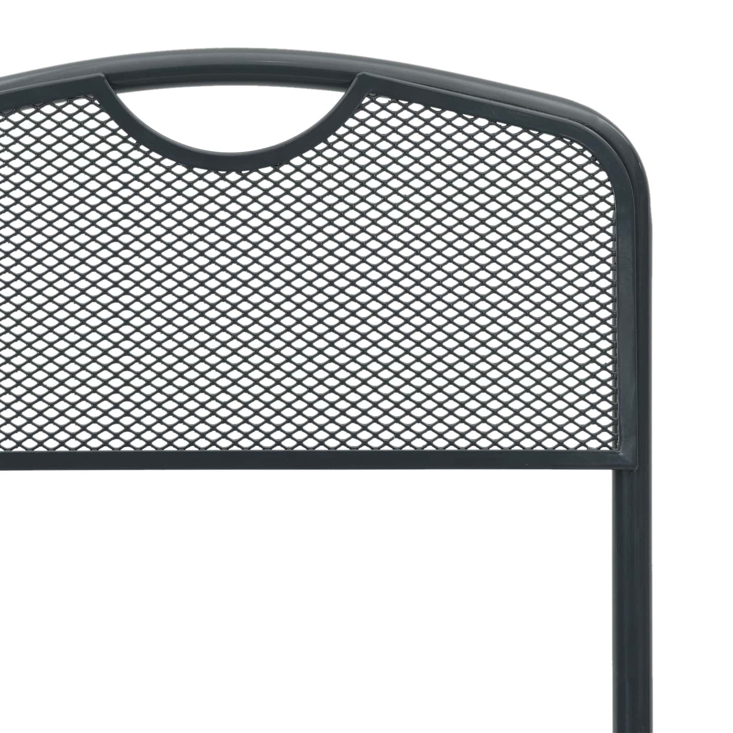Sedie da giardino 2 pcs Antracite 52,5 x 46 x 82 cm Ferro | homemem39