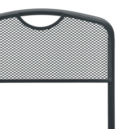 Sedie da giardino 2 pcs Antracite 52,5 x 46 x 82 cm Ferro | homemem39