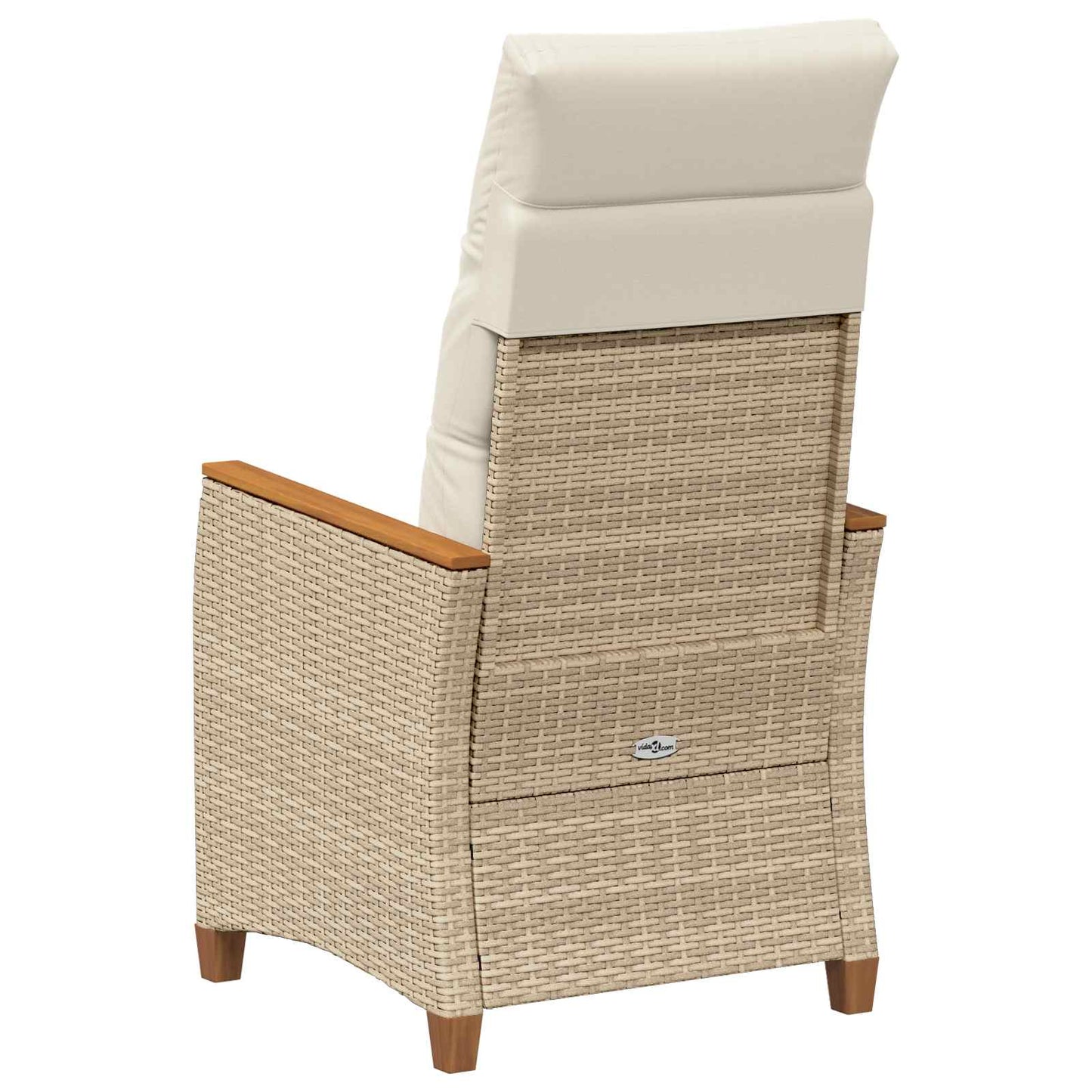 Sedia da giardino reclinabile Beige e Crema 64 x 57,5 x 112 cm | homemem39