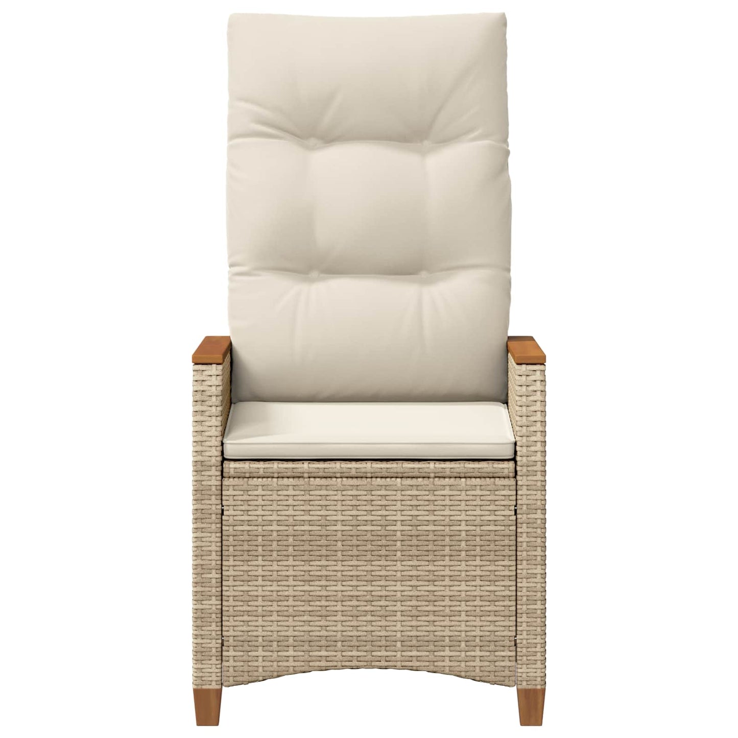 Sedia da giardino reclinabile Beige e Crema 64 x 57,5 x 112 cm | homemem39