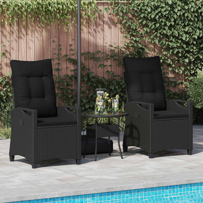 Sedia da Giardino 2 pcs Nero 56 x 64 x 94 cm | homemem39