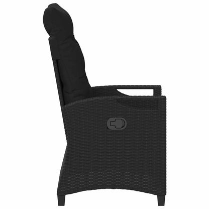 Sedia da Giardino 2 pcs Nero 56 x 64 x 94 cm | homemem39