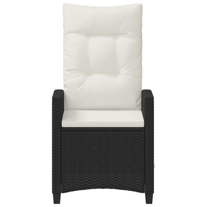 Sedia da Giardino 2 pcs Nero e Crema 56 x 60 x 112 cm