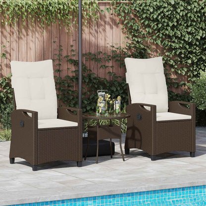 Sedia da Giardino 2 pcs Marrone e Crema 56 x 60 x 112 cm