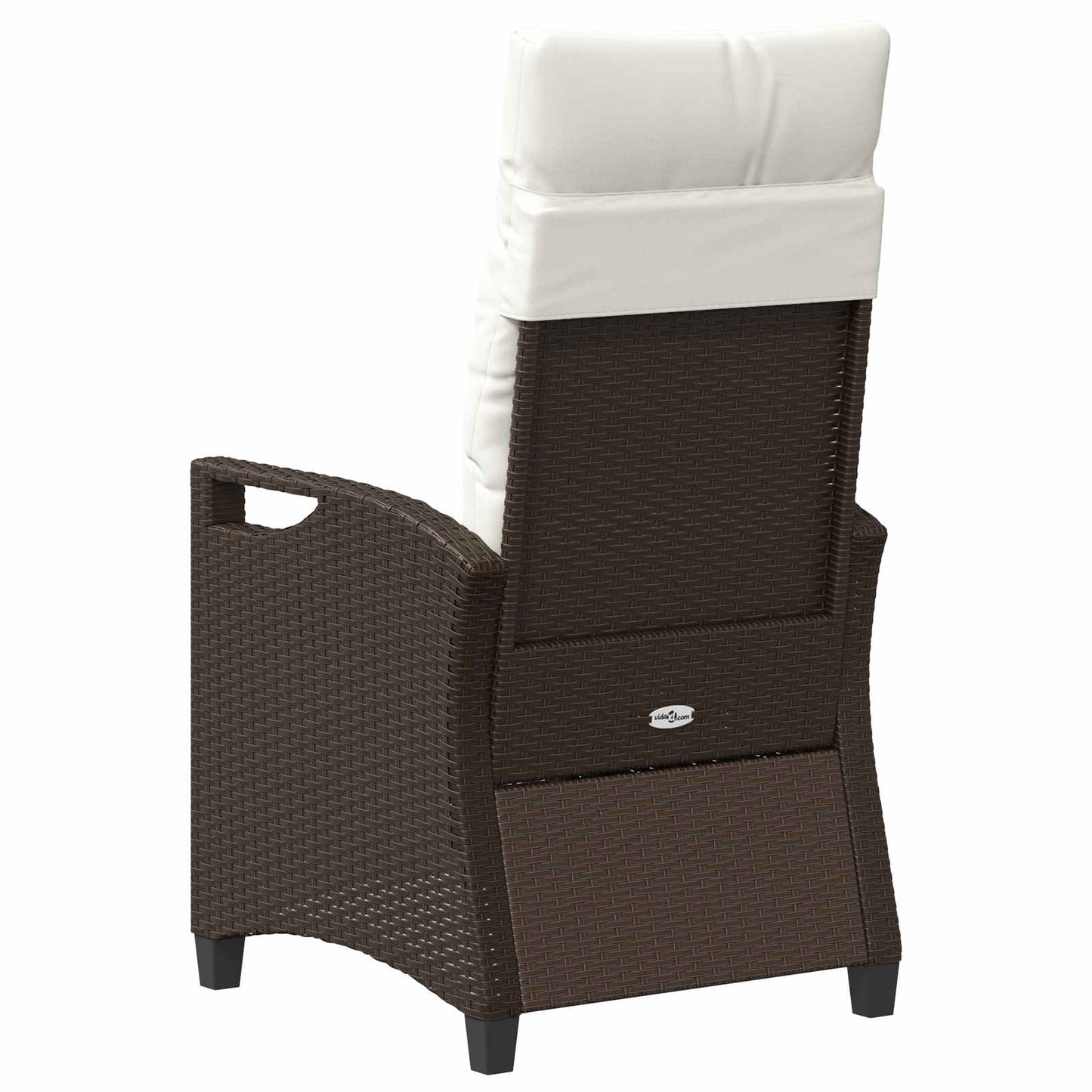 Sedia da Giardino 2 pcs Marrone e Crema 56 x 60 x 112 cm