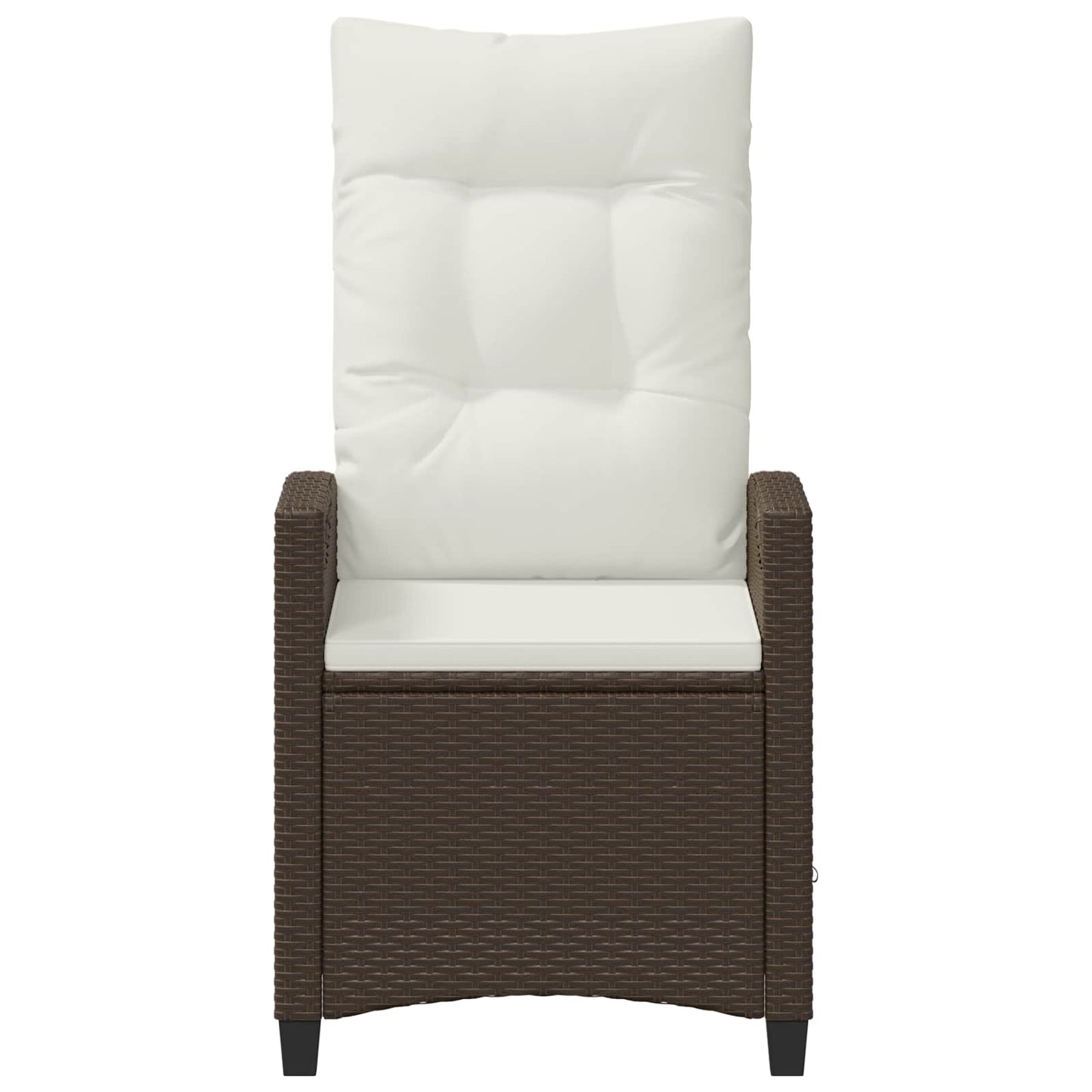 Sedia da Giardino 2 pcs Marrone e Crema 56 x 60 x 112 cm | homemem39