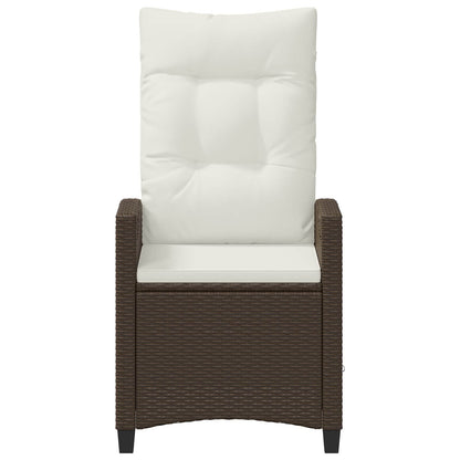 Sedia da Giardino 2 pcs Marrone e Crema 56 x 60 x 112 cm | homemem39