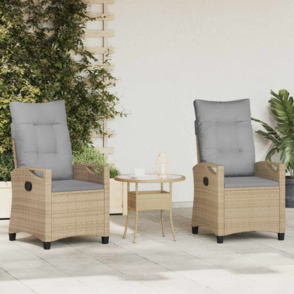 Sedia da Giardino 2 pcs Beige e Grigio Chiaro 56 x 60 x 112 cm | homemem39