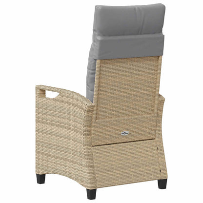 Sedia da Giardino 2 pcs Beige e Grigio Chiaro 56 x 60 x 112 cm | homemem39