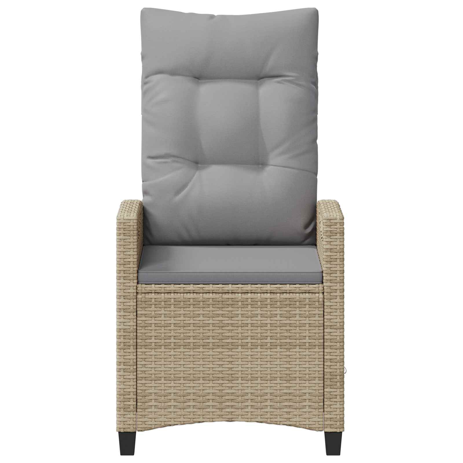 Sedia da Giardino 2 pcs Beige e Grigio Chiaro 56 x 60 x 112 cm | homemem39
