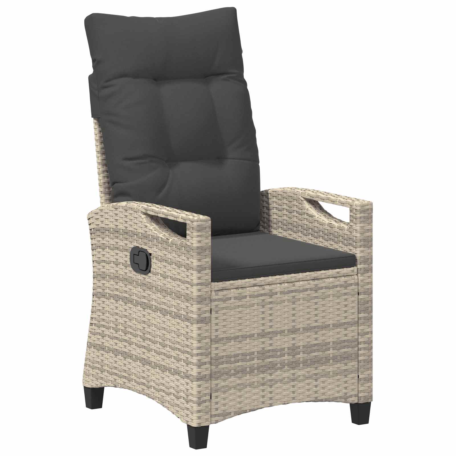 Sedia da Giardino 2 pcs Grigio chiaro e grigio scuro | homemem39