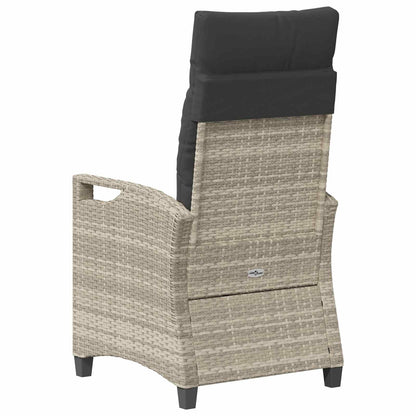 Sedia da Giardino 2 pcs Grigio chiaro e grigio scuro | homemem39