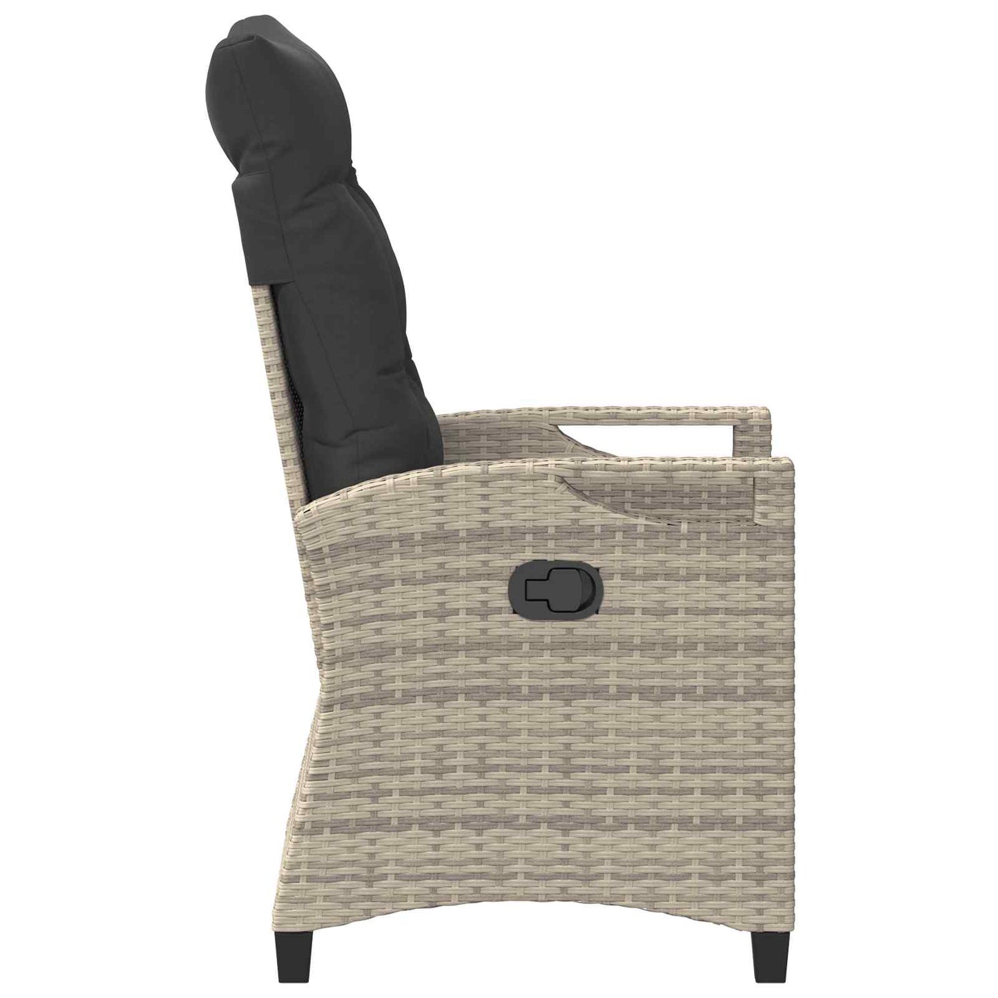Sedia da Giardino 2 pcs Grigio chiaro e grigio scuro | homemem39