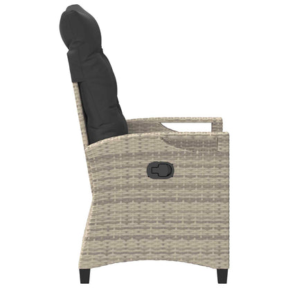 Sedia da Giardino 2 pcs Grigio chiaro e grigio scuro | homemem39