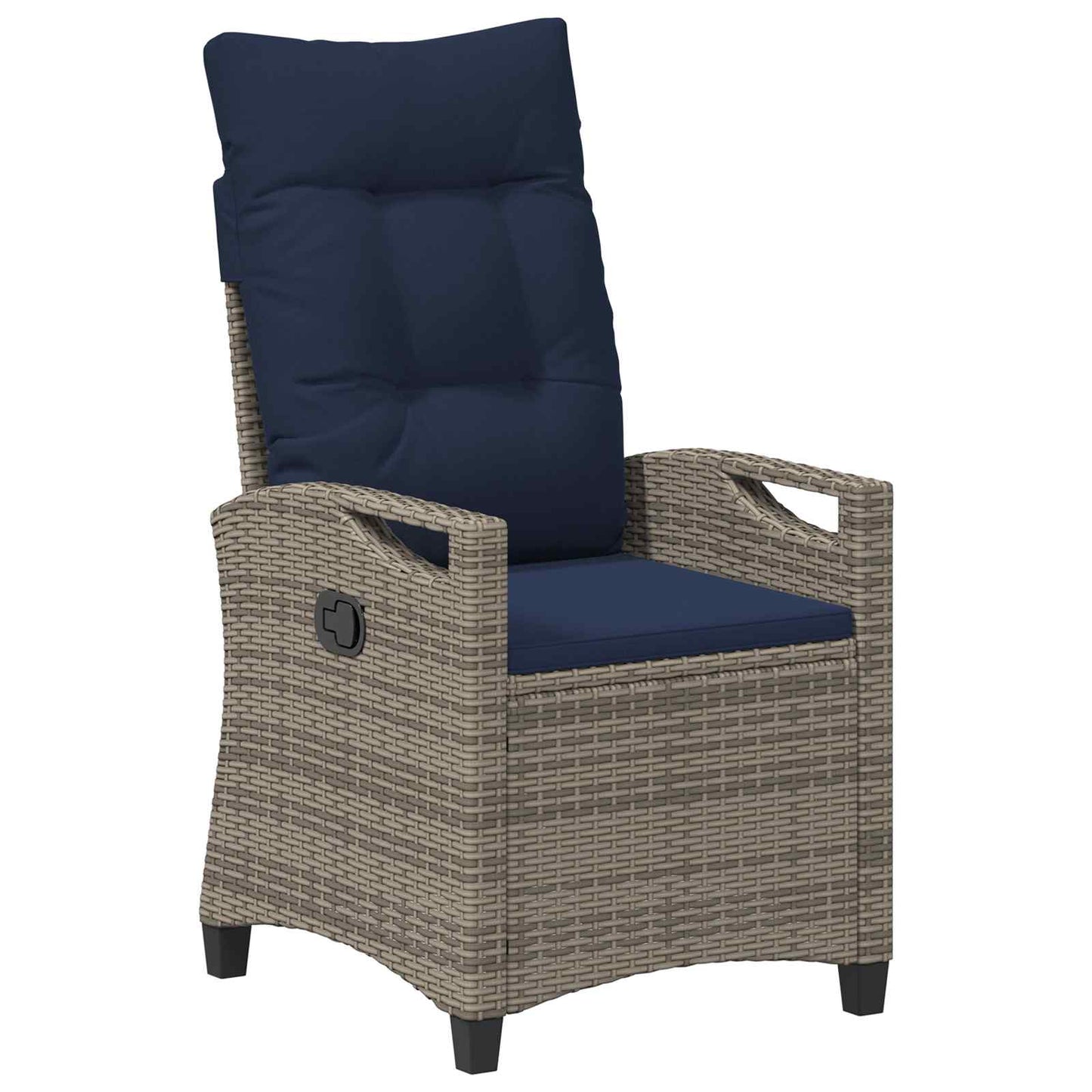 Sedia da Giardino 2 pcs grigio e blu navy 56 x 60 x 112 cm | homemem39
