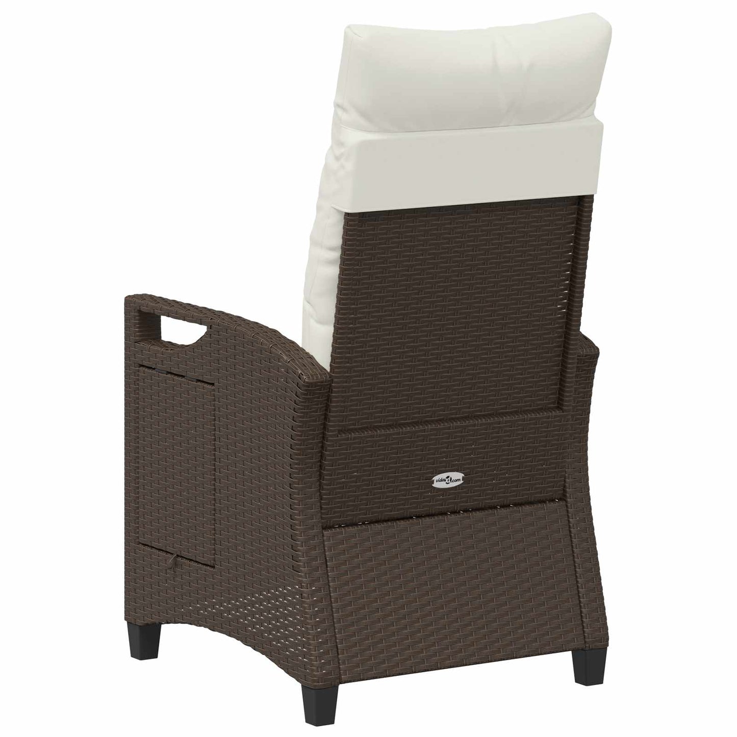 Sedia da giardino reclinabile Marrone e Crema 56 x 60 x 112 cm | homemem39