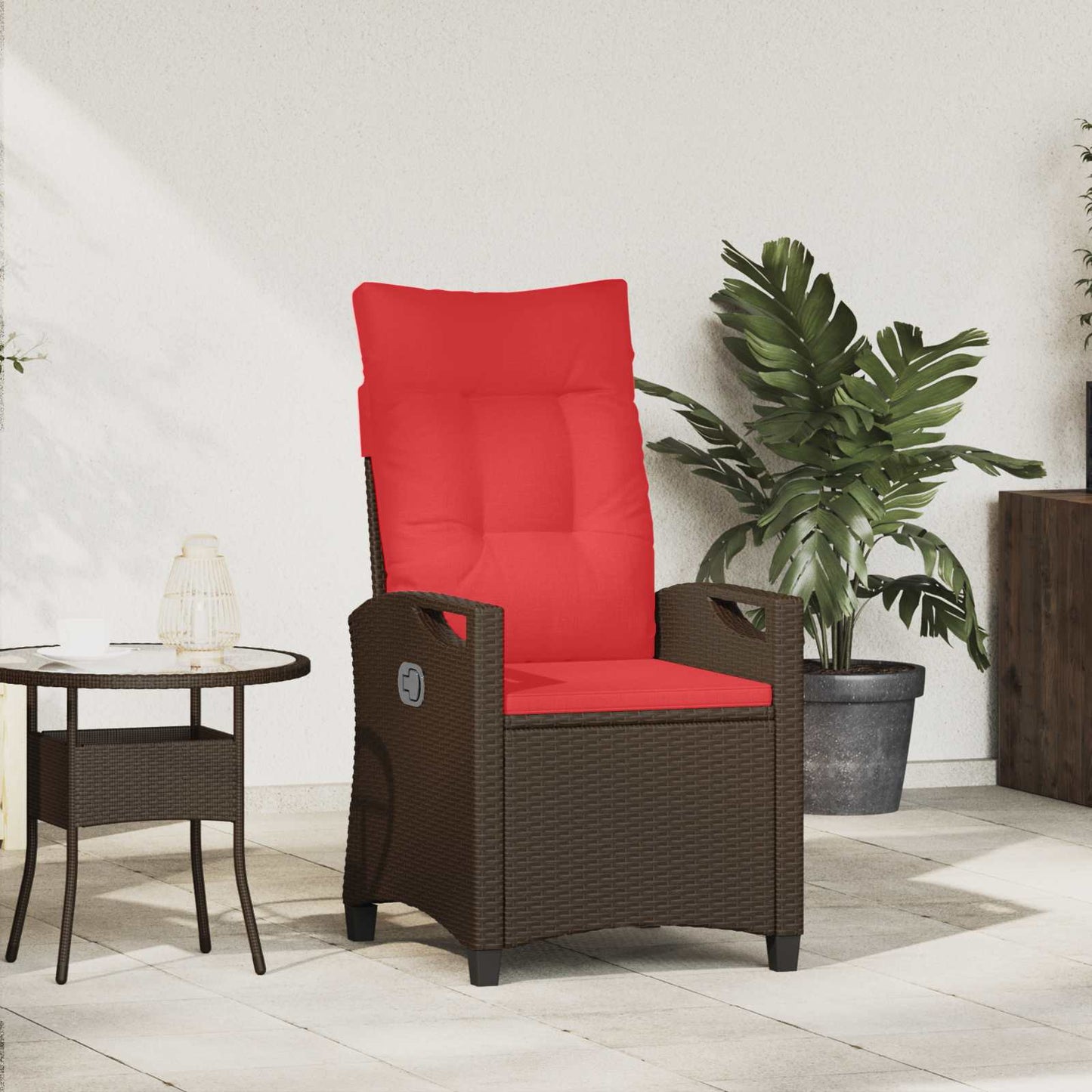 Sedia da giardino reclinabile 56 x 60 x 112 cm acciaio