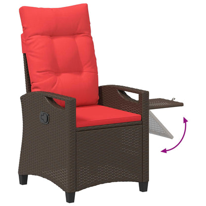 Sedia da giardino reclinabile 56 x 60 x 112 cm acciaio