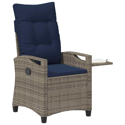 Sedia da giardino reclinabile 56 x 60 x 112 cm acciaio