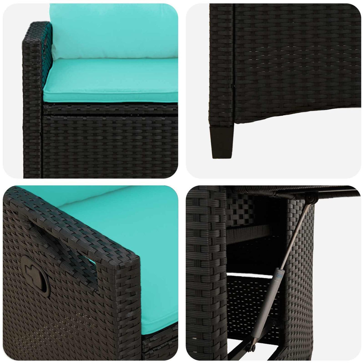 Sedia da giardino reclinabile 56 x 60 x 112 cm acciaio | homemem39