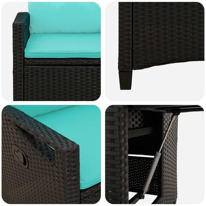 Sedia da giardino reclinabile 56 x 60 x 112 cm acciaio | homemem39