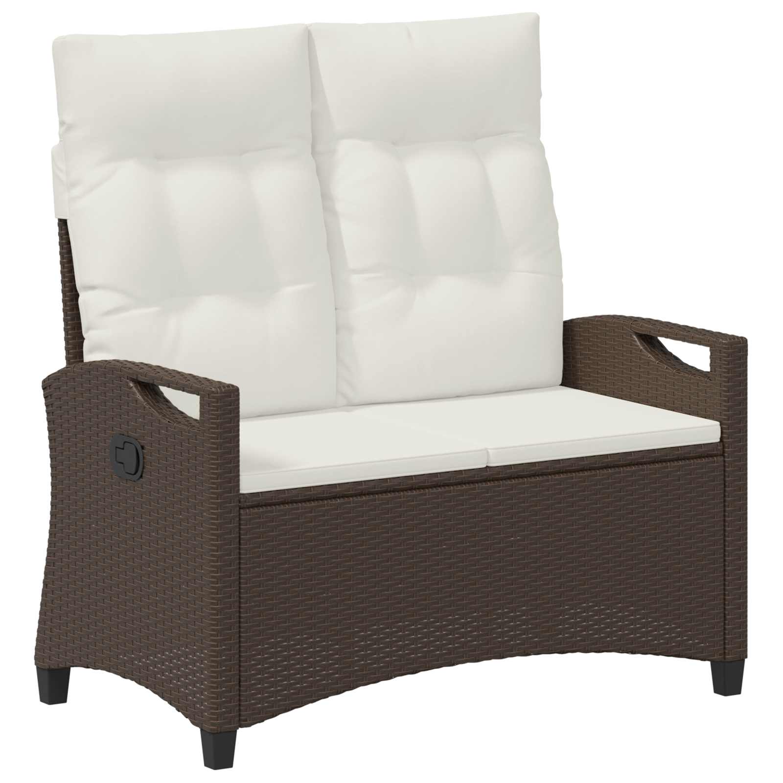 Panchina da giardino Marrone e Crema 105 x 60 x 112 cm | homemem39