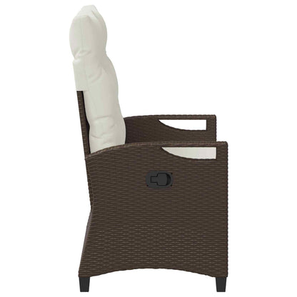 Panchina da giardino Marrone e Crema 105 x 60 x 112 cm | homemem39