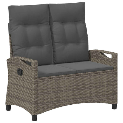 Panchina da giardino Grigio e Grigio Scuro 105 x 60 x 112 cm | homemem39
