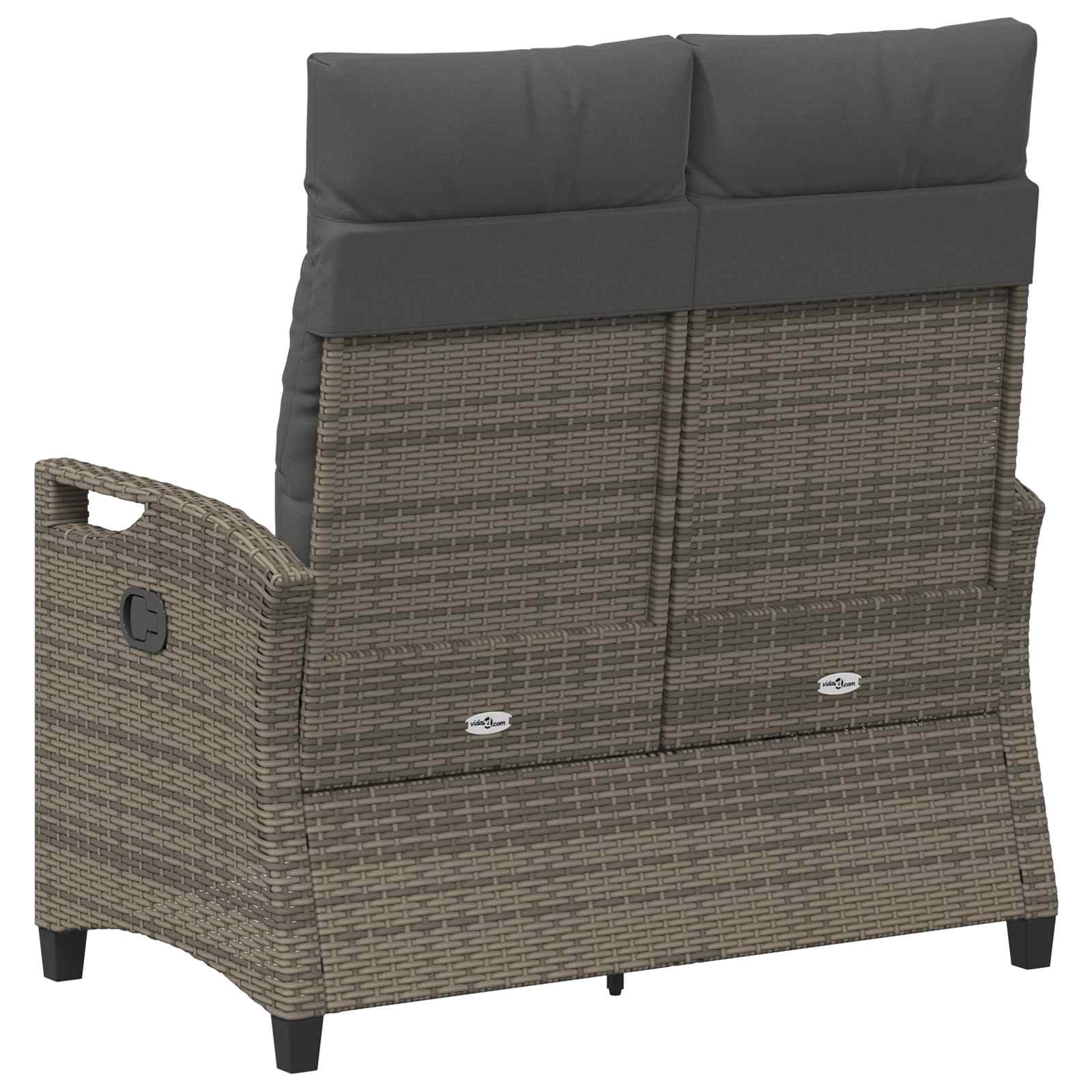 Panchina da giardino Grigio e Grigio Scuro 105 x 60 x 112 cm | homemem39