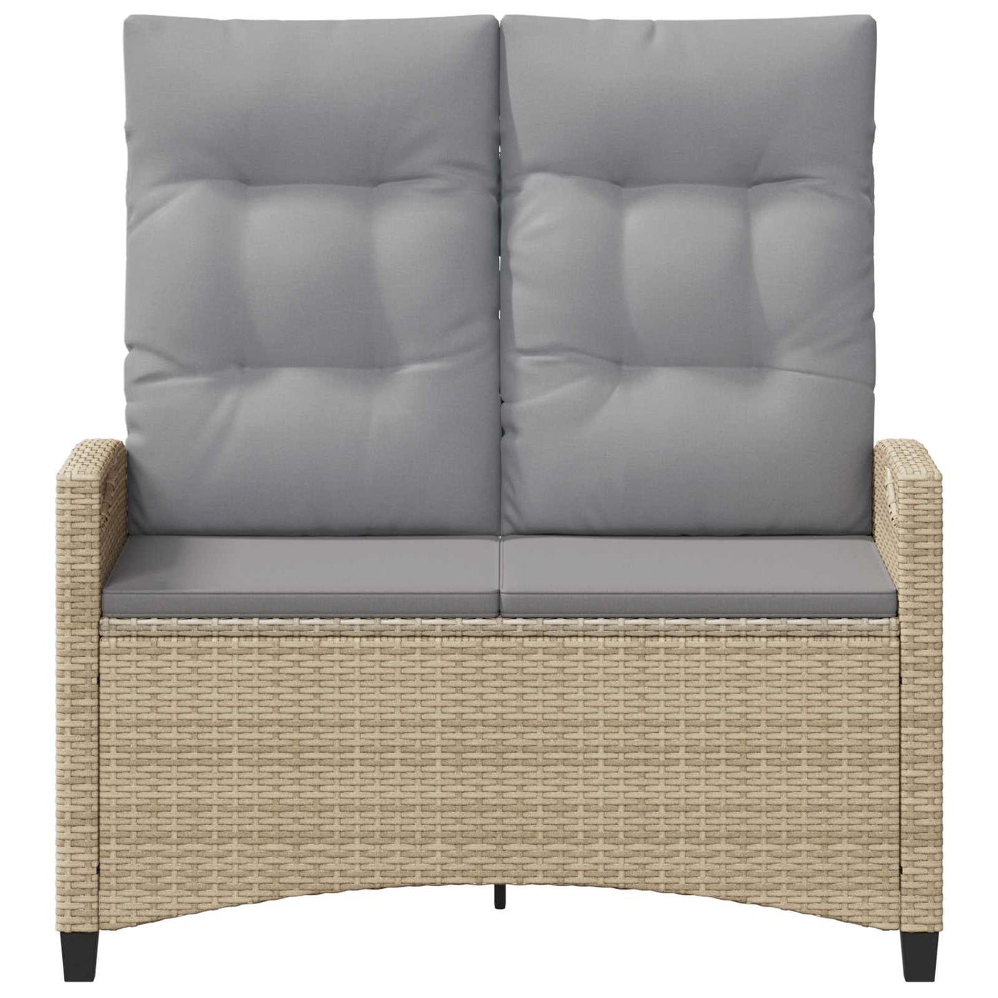 Panchina da giardino Beige e Grigio Chiaro 105 x 60 x 112 cm | homemem39