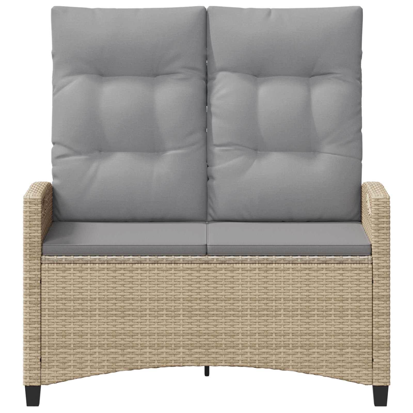 Panchina da giardino Beige e Grigio Chiaro 105 x 60 x 112 cm | homemem39