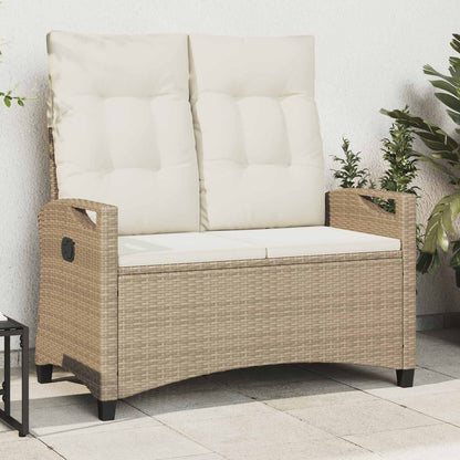 Panchina da giardino Beige e Crema 105 x 60 x 112 cm