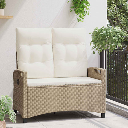 Panchina da giardino Beige e Crema 105 x 60 x 112 cm