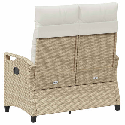 Panchina da giardino Beige e Crema 105 x 60 x 112 cm