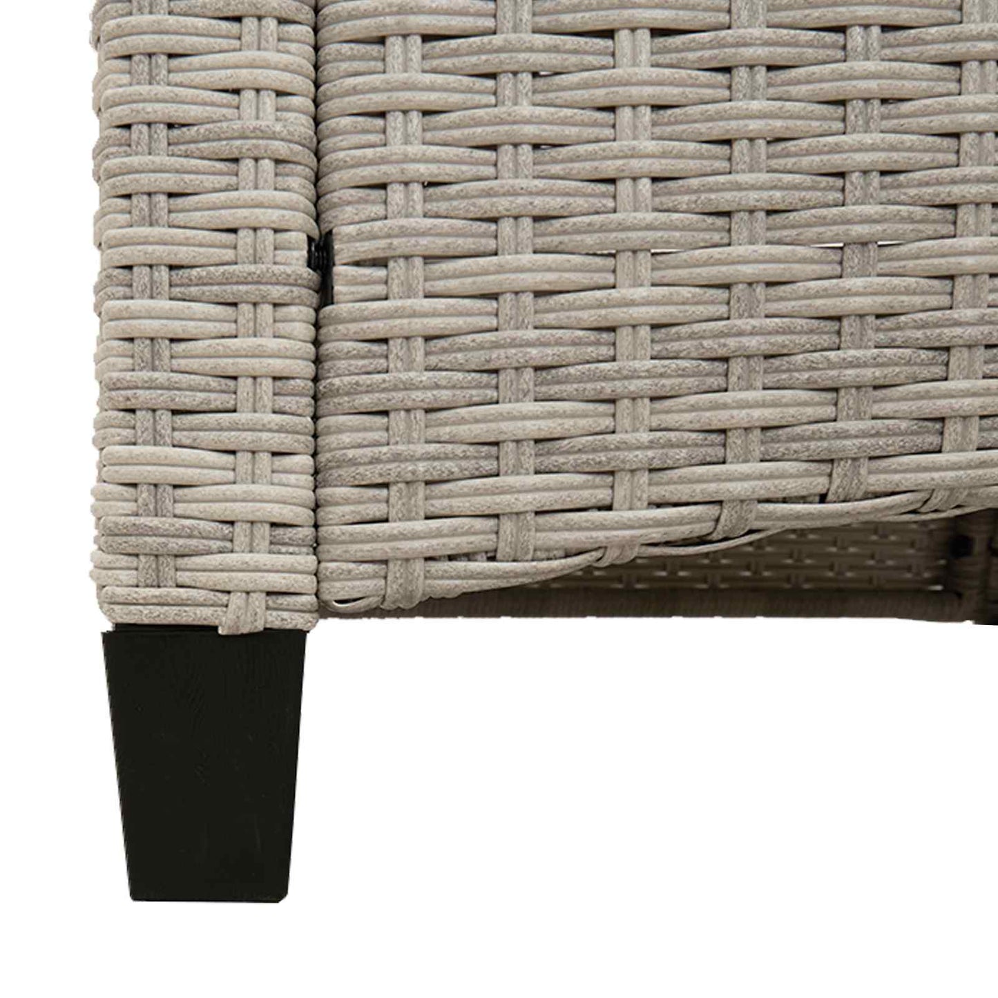 Panchina da giardino con cuscino 105 x 60 x 112 cm acciaio | homemem39