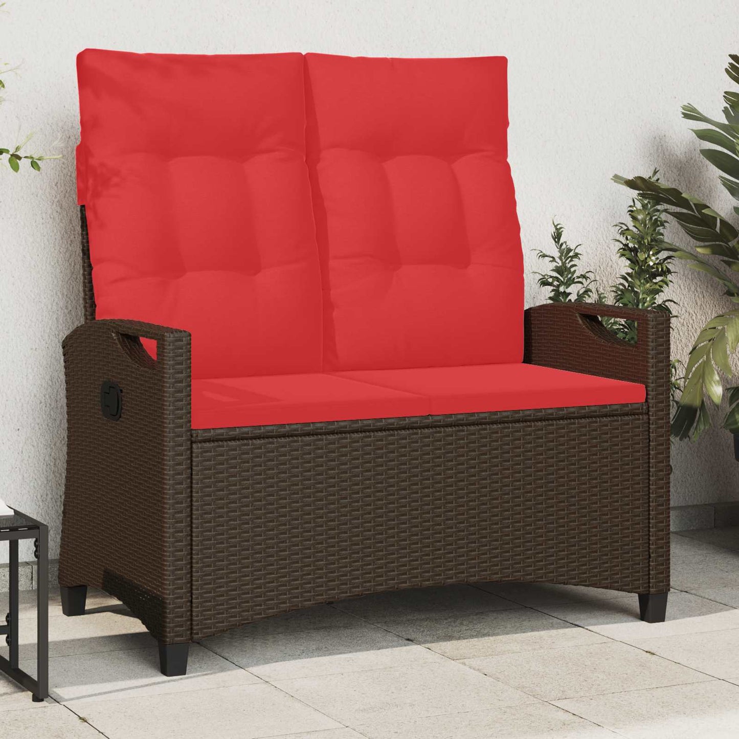Panchina da giardino Marrone e Rosso 105 x 60 x 112 cm | homemem39