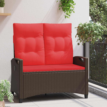 Panchina da giardino Marrone e Rosso 105 x 60 x 112 cm