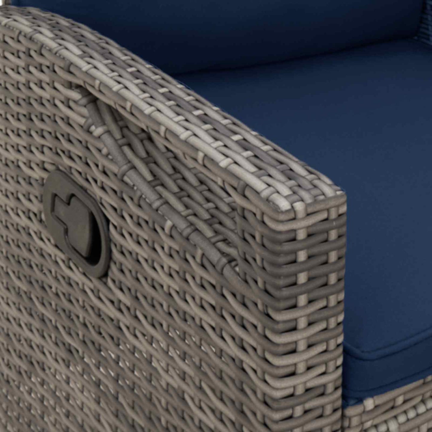 Panchina da giardino con cuscino 105 x 60 x 112 cm acciaio