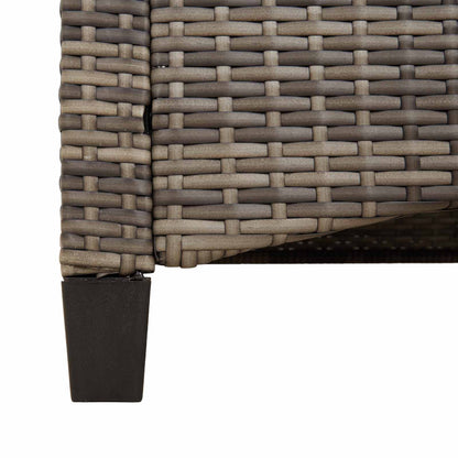 Panchina da giardino con cuscino 105 x 60 x 112 cm acciaio