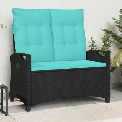 Panchina da giardino con cuscino 105 x 60 x 112 cm acciaio | homemem39