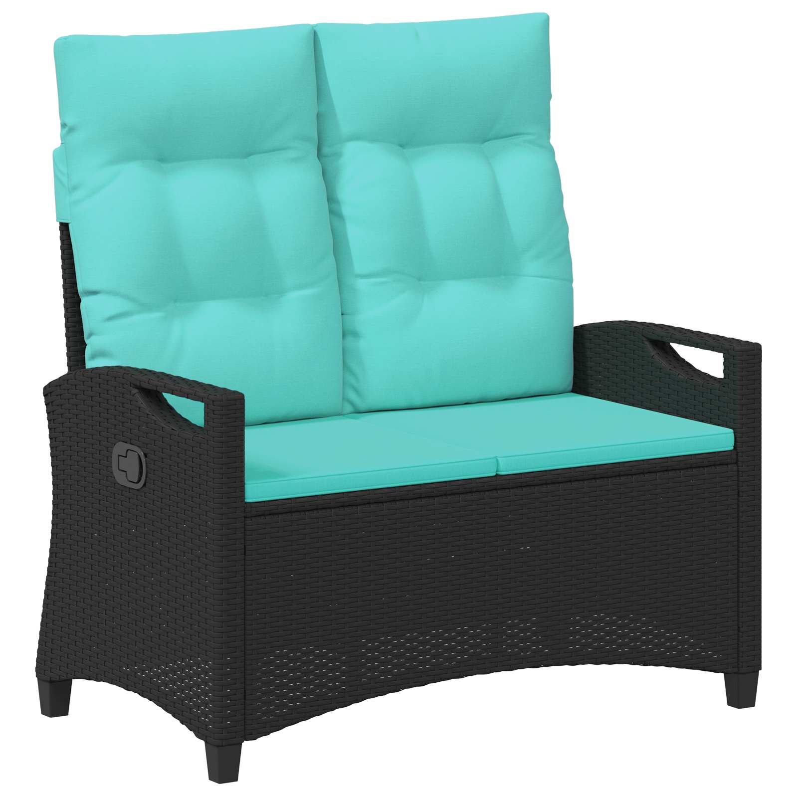 Panchina da giardino con cuscino 105 x 60 x 112 cm acciaio | homemem39
