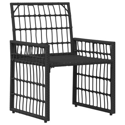 Set di Mobili da Esterno 4 pcs Nero e Grigio scuro | homemem39