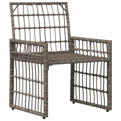 Set di Mobili da Esterno 4 pcs Nero e Grigio scuro | homemem39